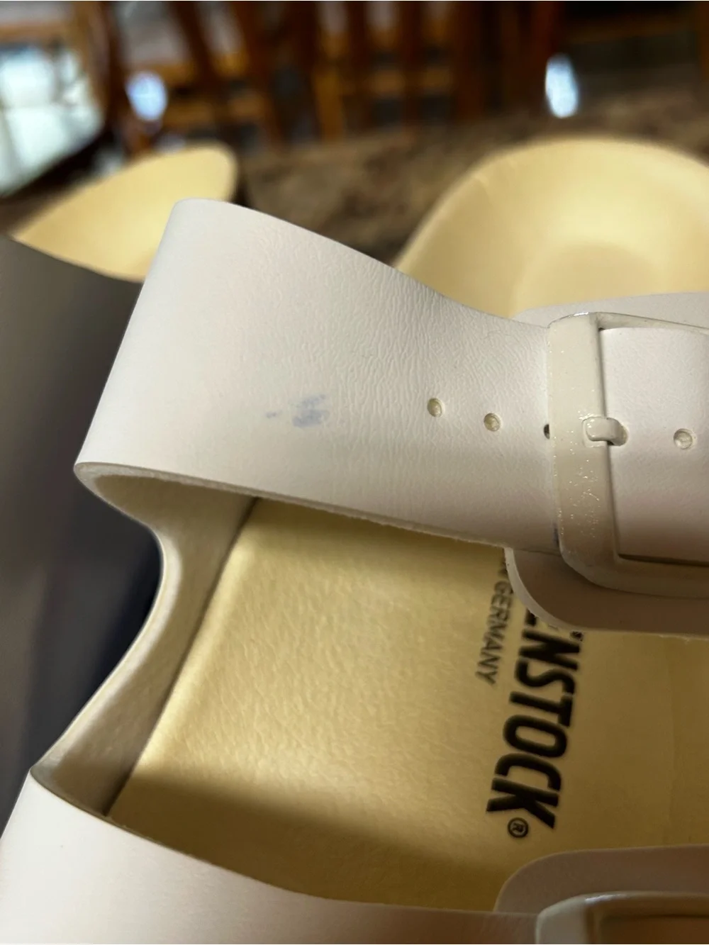 NIB Birkenstock White Arizona BS EVA Double-Strap Sandals Men’s 10